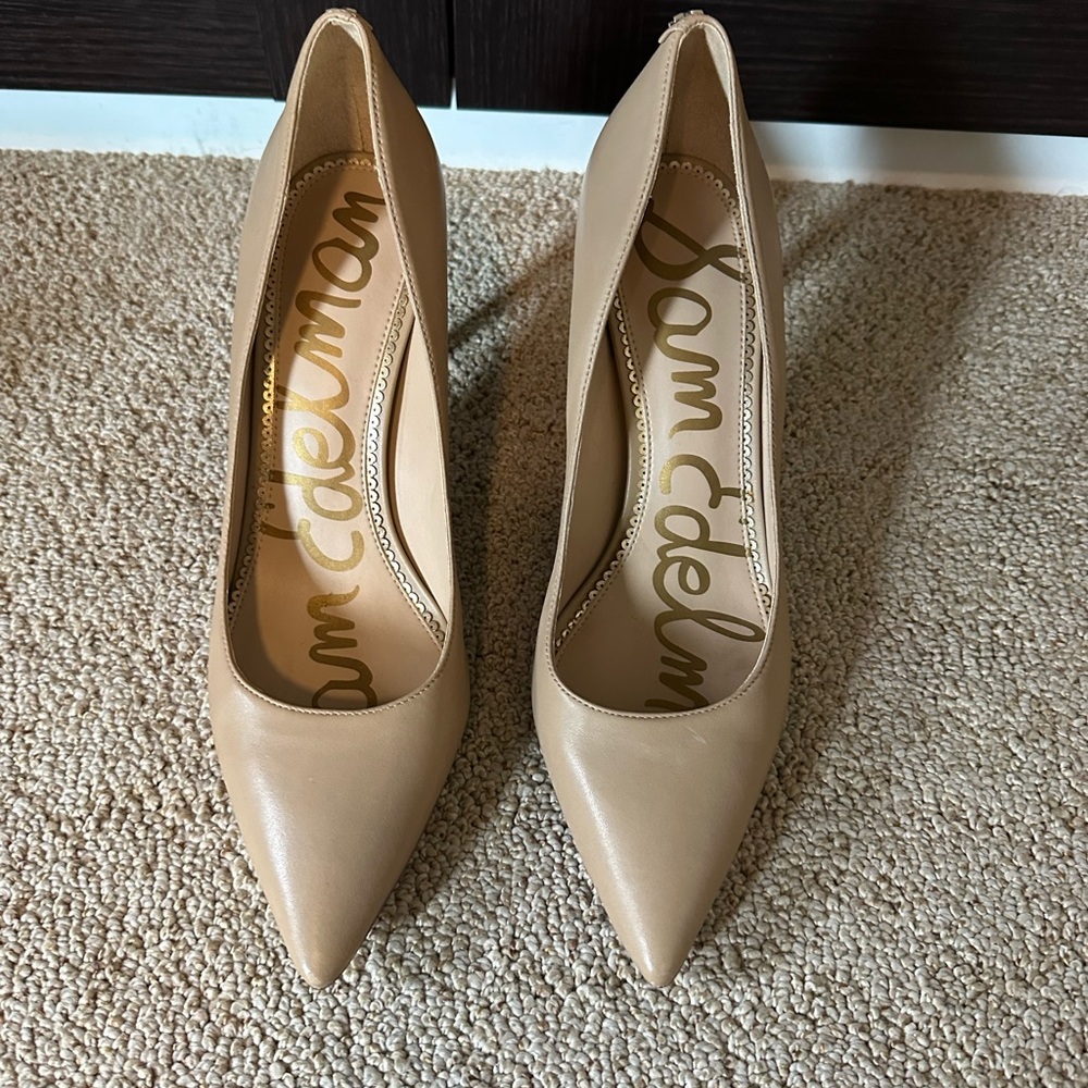 Sam Edelman Beige Pointed Heels